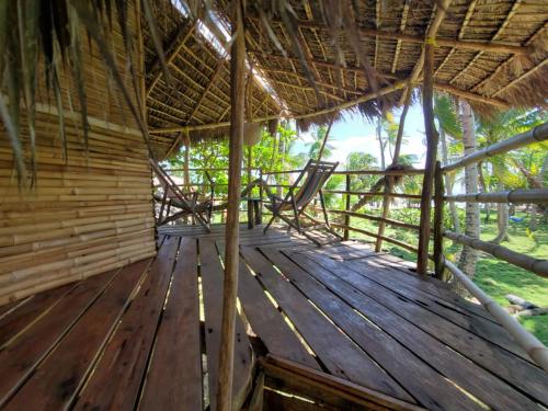 Balkon/teras, Derek's Place Eco-Lodge in Little Corn Island
