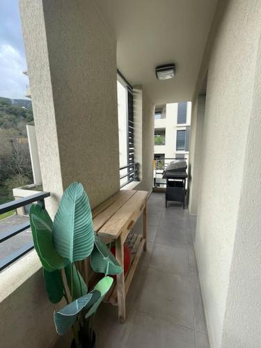 Balcony/terrace, Appartement calme proche Bastia in Ville-di-Pietrabugno