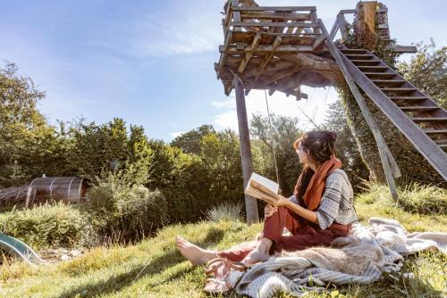 Vakantiewoning met sauna & hottub en zwempoel op Natuurterrein - Location saisonnière - Heuvelland