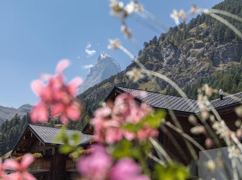 Utsikt, Hotel Bahnhof in Zermatt