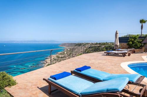 Amazing sea views Villa Voramar with pool