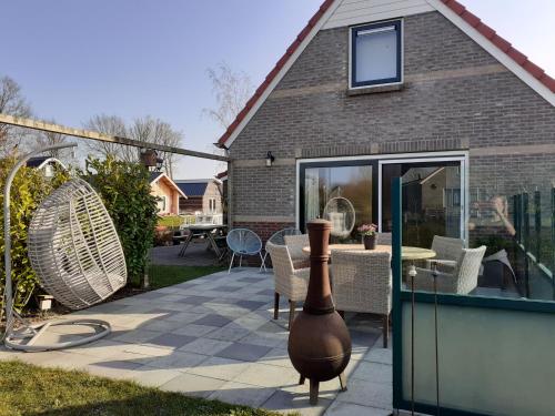 Erkély/terasz, Waterhuis Friesland in Kollum