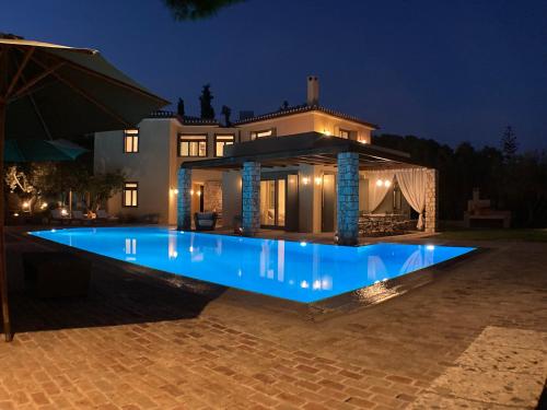 Villa Chloris in Costa, view Sepses island - Location, gîte - Porto Heli