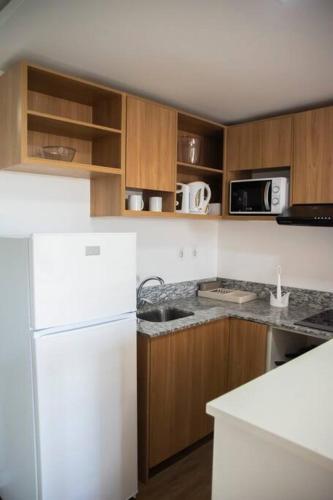 Kitchen, Bello Monoambiente ZV212, Edif Zetta Village Airport in Mariano Roque Alonso