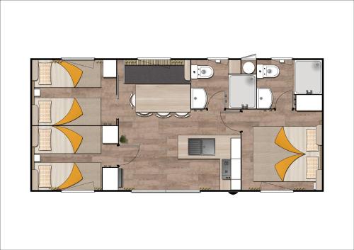 3 bedrooms, 6 beds
