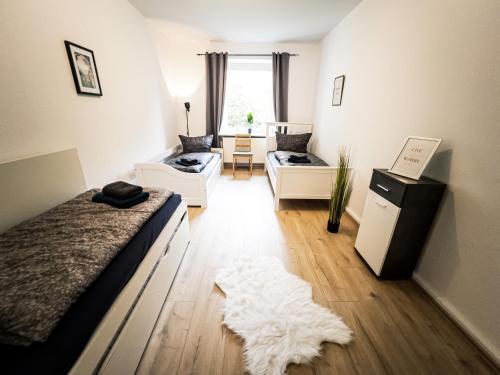 Ruhige 2 Schlafzimmer Wohnung: 5 Einzelbetten + Küche, modernes Bad, TV, Waschmaschine, Leipzig (photo 6)