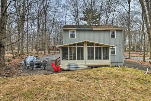 Poconos Vacation Home Walk to Locust Lake!