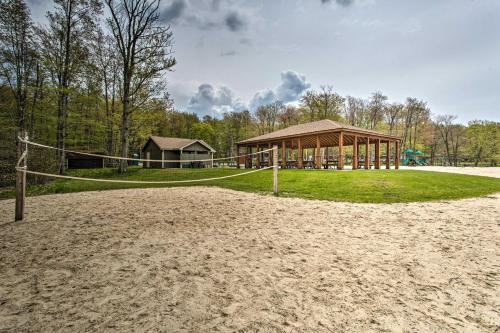 Poconos Vacation Home Walk to Locust Lake!