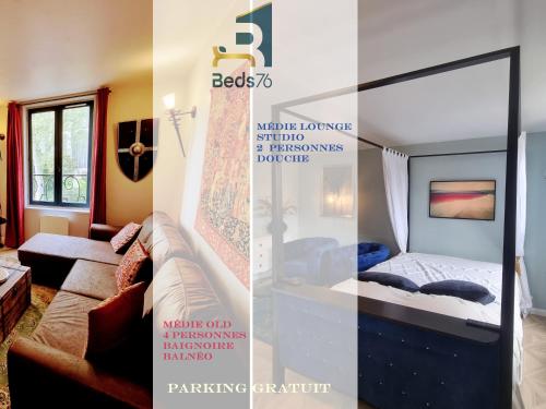 2 Appt MédiéLounge ou MédiéOld, Parking Vue magnifique par Beds76 - Location saisonnière - Rouen