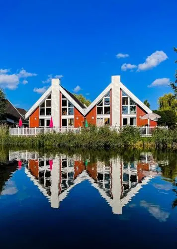 Ferienhaus mit Wasserterrasse - mit Sauna und Kamin - inklusive Nebenkosten in Wendisch Rietz, Deutschland