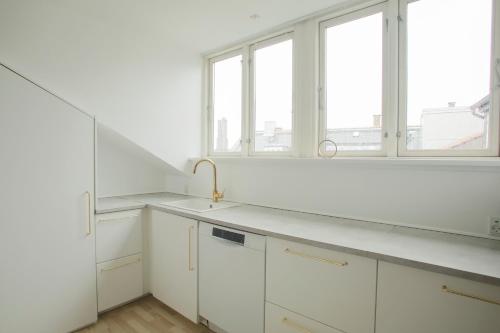Unique 5 Bedroom Apartment w Exposed Beams in Copenhagen, Kodaň (fotografie 9)