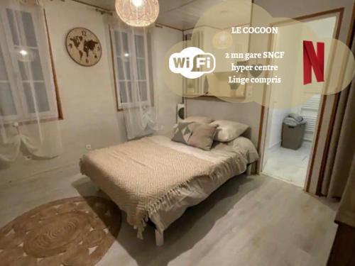 . Le Cocoon - 2mn gare SNCF, hyper centre, WIFI-NETFLIX