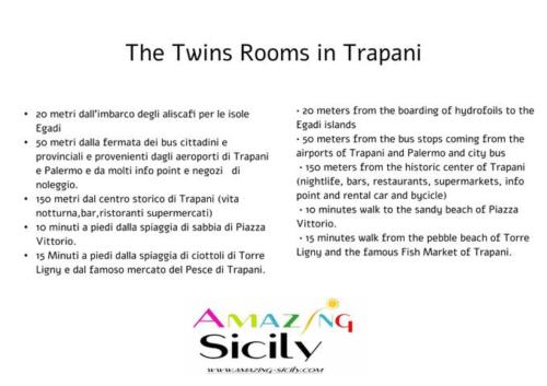  The Twins Rooms in Trapani 2 in Trapani