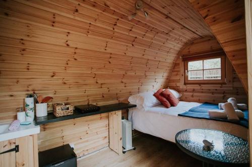 River Side Cabin with Hot tub Snowdonia in Pen-y-bryn