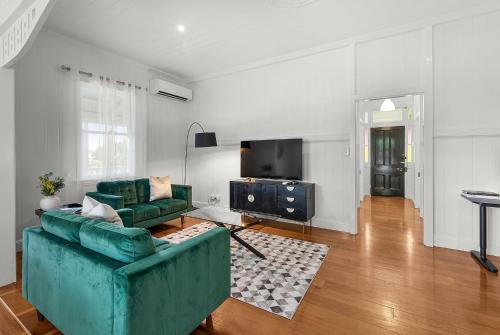 共用Lounge/電視區, Urban Getaway Queenslander in 伊普斯威奇