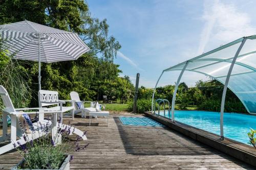 Swimming pool, Villa Chanelle in Les Rosiers-sur-Loire