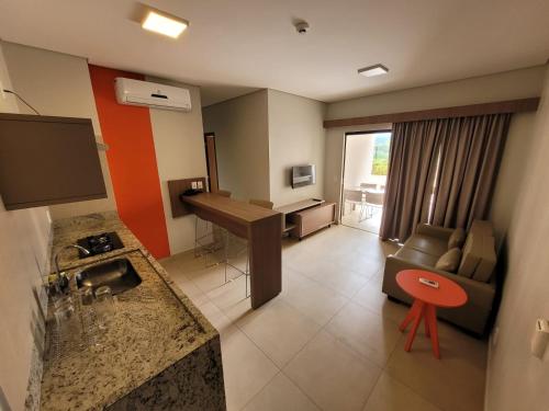 Kitchen, Apartamento 2 quartos no Alta Vista Thermas Resort in Estância Chácara Itapema