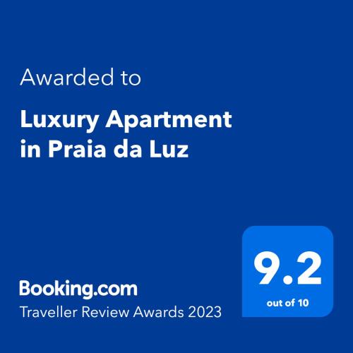  Luxury Apartment in Praia da Luz in Luz