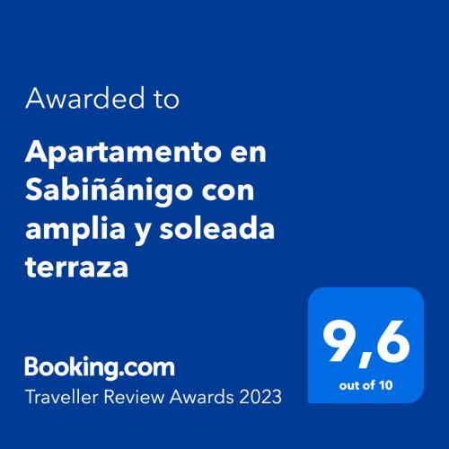 Apartamento en Sabiñánigo con amplia y soleada terraza