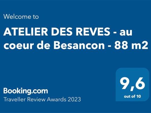 ATELIER DES REVES - au coeur de Besancon - 88 m2