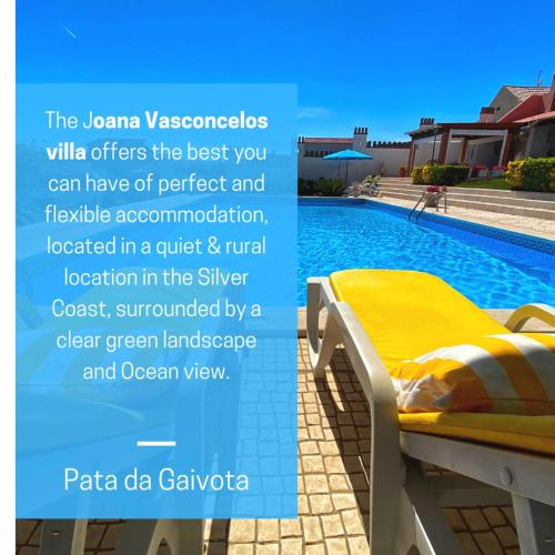Villa House Joana Vasconcelos, Ocean view & Pool - Pata da Gaivota cottage Atalaia de Cima