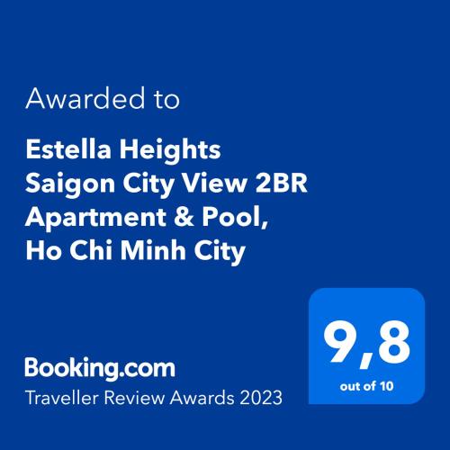 Estella Heights Saigon City View 2BR Apartment & Pool, Ho Chi Minh City