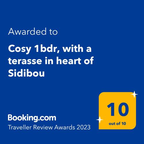 Cosy 1bdr, with a terasse in heart of Sidibou in סידי באו סייד