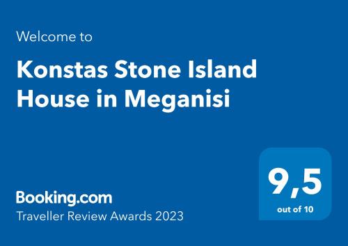 Konstas Stone Island House in Meganisi