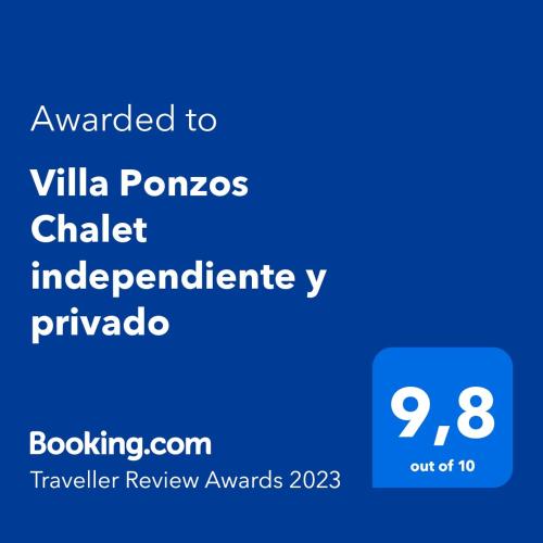 Villa Ponzos Chalet independiente y privado