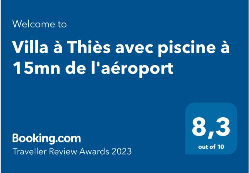 Villa à Thiès avec piscine à 15mn de l'aéroport