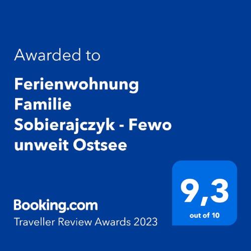 Ferienwohnung Familie Sobierajczyk - Fewo unweit Ostsee