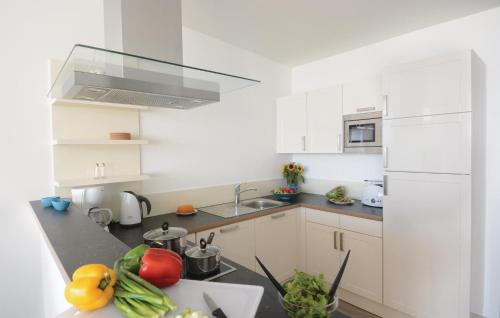 virtuve, Appartement Seestern E in Brodersby
