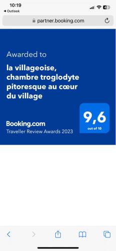 la villageoise, chambre troglodyte pitoresque au cœur du village 3