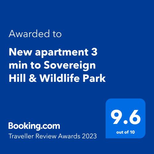 New apartment 3 min to Sovereign Hill & Wildlife Park