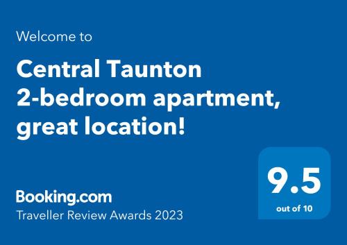 Central Taunton 2-bedroom apartment, great location! in Taunton