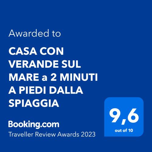  CASA CON VERANDE SUL MARE a 2 MINUTI A PIEDI DALLA SPIAGGIA in Custonaci