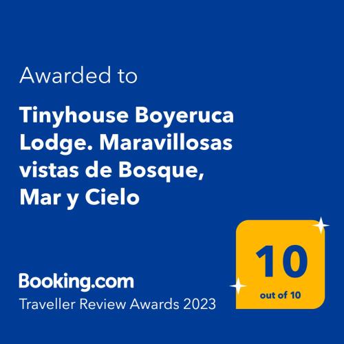 Tinyhouse Boyeruca Lodge. Maravillosas vistas de Bosque, Mar y Cielo