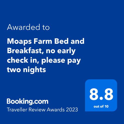 Moaps Farm Bed and Breakfast, no early check in, please pay two nights in Danehill