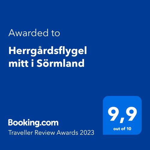 Herrgårdsflygel mitt i Sörmland