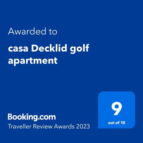  casa Decklid golf apartment in Alhama de Murcia