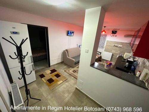 廚房, Apartament cu 2 camere/Curte privata/La parter/Lux oferim factura in 博托沙尼