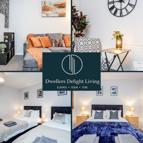 Dwellers Delight Living Ltd Serviced Accommodation Fabulous House 3 Bedroom, Hainault Prime Location ,Greater London with Parking & Wifi, 2 bathroom, Garden - Chigwell