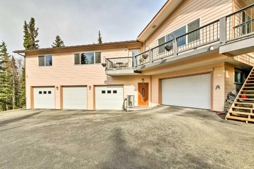 Hillside Anchorage Home by Hiking and Biking Trails!