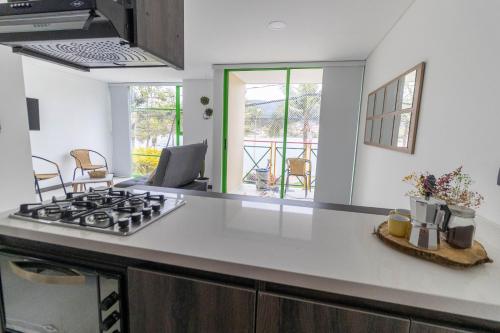Kitchen, Casa Garcia Rent Home in Guatape