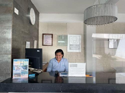 Lobby, Hotel Santo Domingo Express in Villahermosa City Center