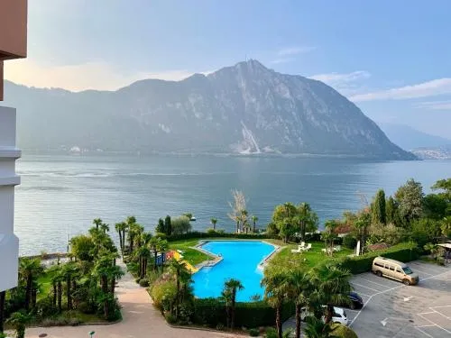 Seeblick Bissone in Bissone, Schweiz
