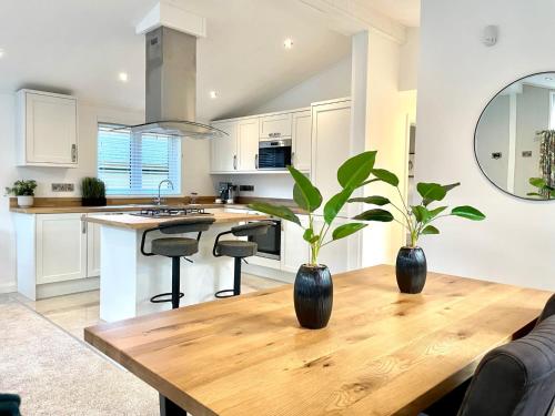 Kitchen, Thirlmere 4 Luxury Lodge at White Cross Bay Windermere in Troutbeck Bridge