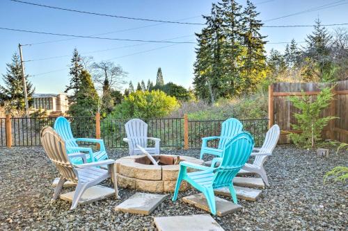Pet-Friendly North Bend Home with Bay Views!