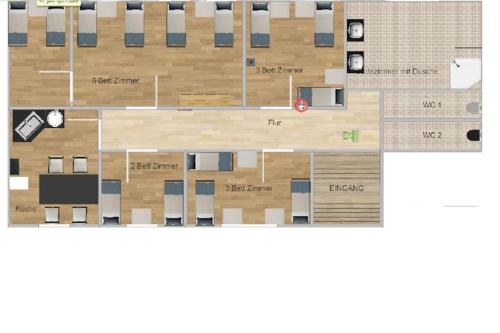 Apartment City Süd- 5 Zimmer_15 Personen _ Komplett_eingerichtet, Hamburgo (foto 9)