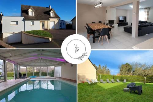 Villa avec piscine chauffée à moins 1h30 de Paris gîte à louer La Saussaye